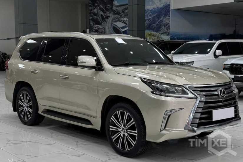 Bán Lexus LX570 màu vàng cát, sản xuất 2018. Xe siêu mới. - TimXe.Net