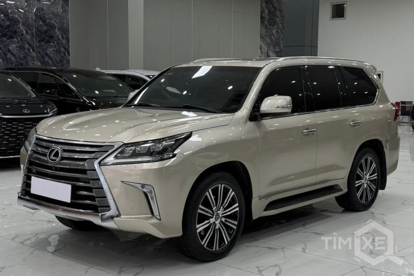 Bán Lexus LX570 màu vàng cát, sản xuất 2018. Xe siêu mới. - TimXe.Net