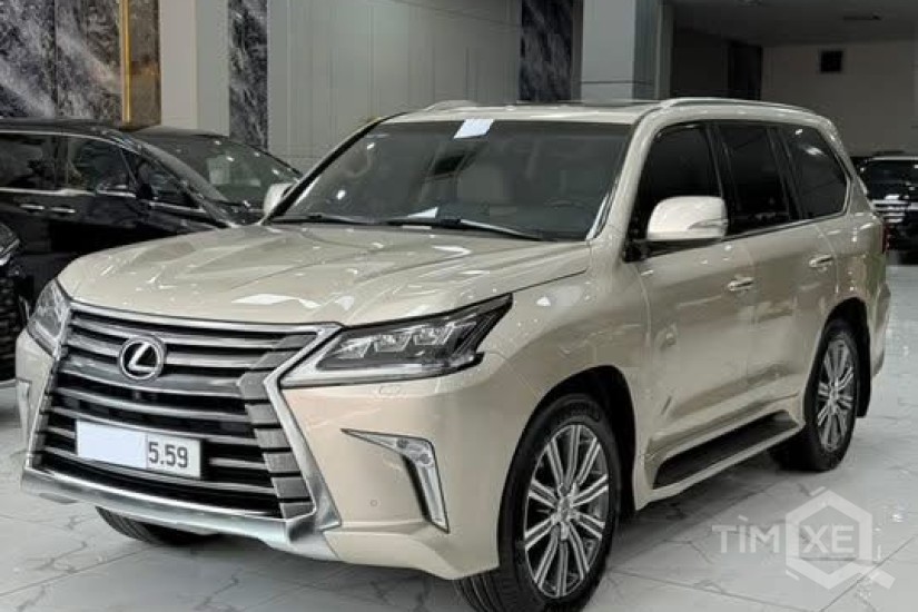 Bán Lexus LX570 sản xuất 2016, màu vàng cát cực đẹp. - TimXe.Net
