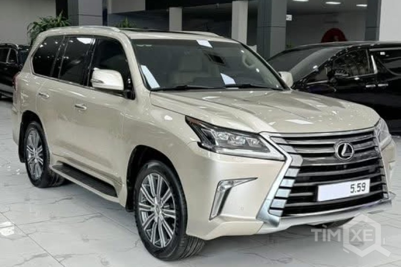 Bán Lexus LX570 sản xuất 2016, màu vàng cát cực đẹp. - TimXe.Net