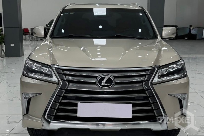 Bán Lexus LX570 màu vàng cát, sản xuất 2018. Xe siêu mới. - TimXe.Net
