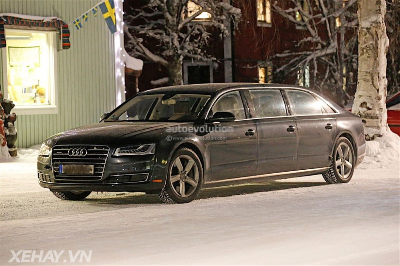 Bất ngờ hình ảnh Audi A8 6 cửa tại Thụy Điển