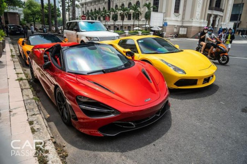 Timxe.net - McLaren 720S Spider màu đỏ độc nhất Việt Nam lần đầu xuống phố