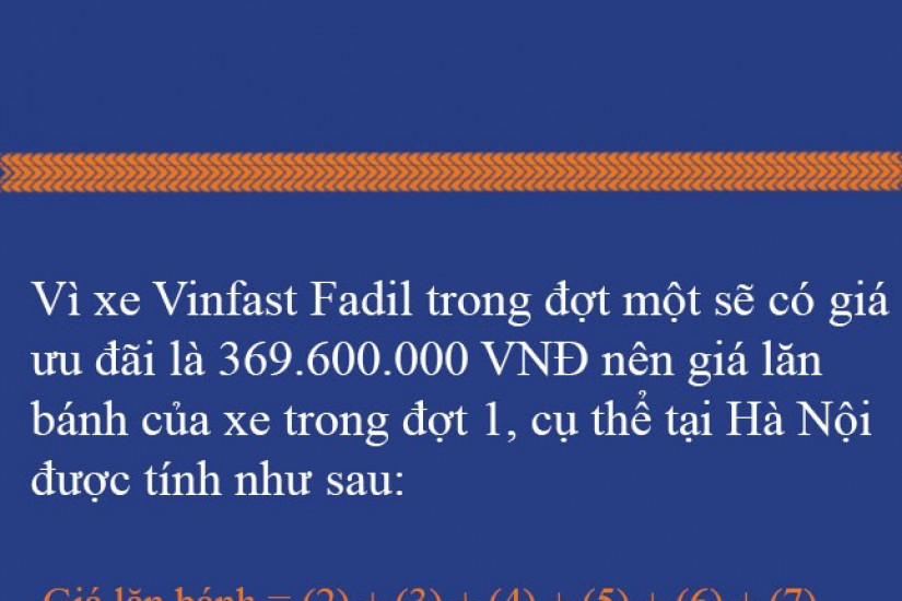 [Infographic] Xe VinFast Fadil có giá lăn bánh gần 450 triệu cho đợt hàng đầu tiên
