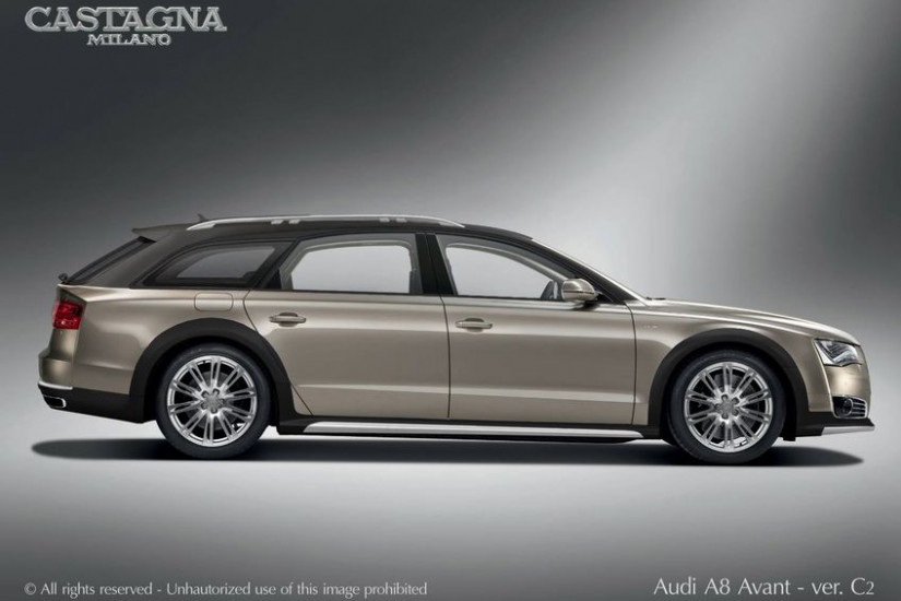 Nhà độ Castagna Milano bất ngờ tung Audi A8 Avant Allroad W12 siêu mạnh mẽ
