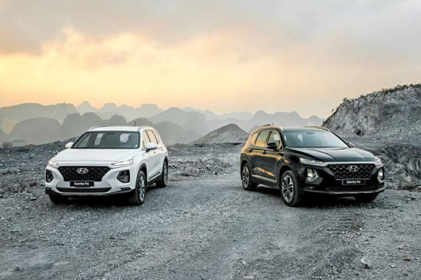 Giá lăn bánh kèm khuyến mãi của Hyundai Santa Fe tháng 2/2020