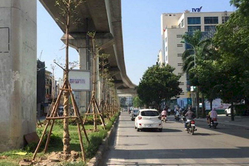 Trồng cây bên dưới đường sắt đô thị: Tạo không gian xanh, các nước làm từ lâu
