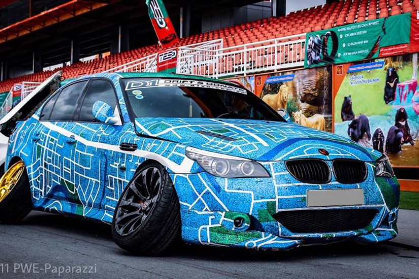 BMW M5 tại Sài thành mang gói độ cực quái của đất nước Nhật Bản