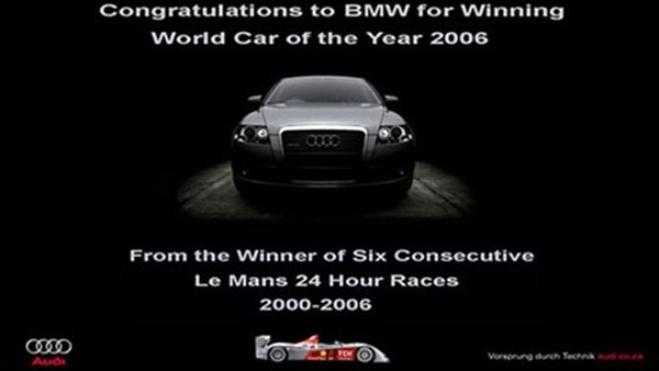 Quảng cáo chúc đểu BMW của Audi