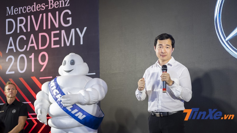 Ông Alexis Richard - Tổng giám đốc điều hành Michelin tại Việt Nam - cũng phát biểu tại sự kiện.