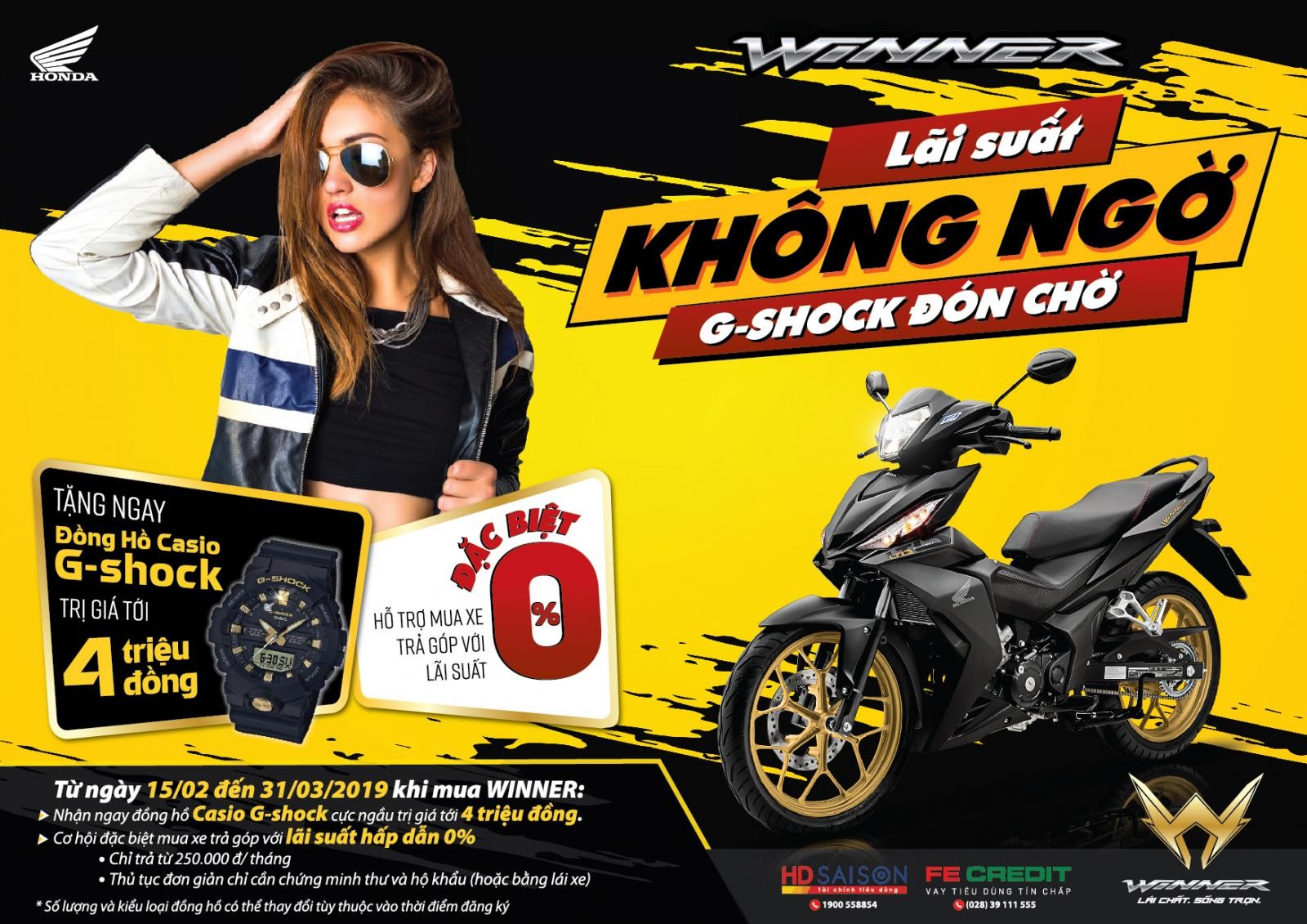Chương trình khuyến mãi Lãi suất không ngờ, G-shock đón chờ